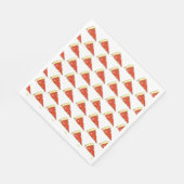 Serviette En Papier Pizza Party Fromage Pepperoni Pie tranche Pizzeria (Coin)