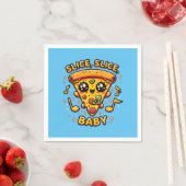 Serviette En Papier Pizza Party Funny (En situation)