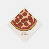 Serviette En Papier Pizza Party Papier personnalisé serviettes (Coin)