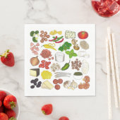 Serviette En Papier Pizza Party Topings Italien Food Pizzeria Pie (En situation)