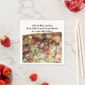 Serviette En Papier PIzza photo serviette décontractée (En situation)