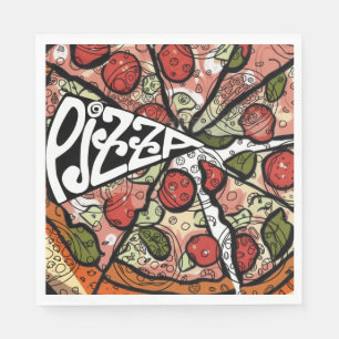 Serviette En Papier Pizza Pie