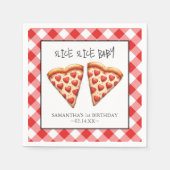 Serviette En Papier Pizza Pizza Party serviettes en tranches fines (Devant)