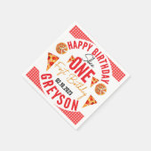 Serviette En Papier Pizza pour bébés tranche moderne 1er anniversaire (Coin)