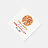 Serviette En Papier Pizza pour bébés tranche moderne 1er anniversaire (Coin)