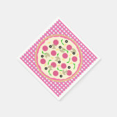 Serviette En Papier Pizza rose et violet (Coin)