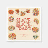 Serviette En Papier Pizza | tranche (Devant)