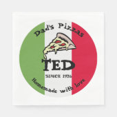 Serviette En Papier Pizzas de papa (Devant)