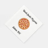 Serviette En Papier Pizzeria personnalisée (Coin)