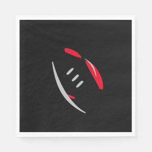 Serviette En Papier Plafond de football/Gris/Noir
