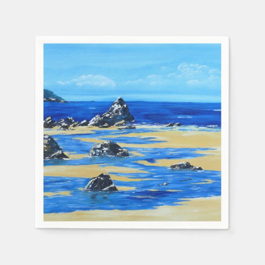 Serviette En Papier Plage (Devant)