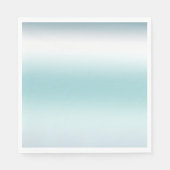 Serviette En Papier Plage Aqua Blue Ombre (Devant)