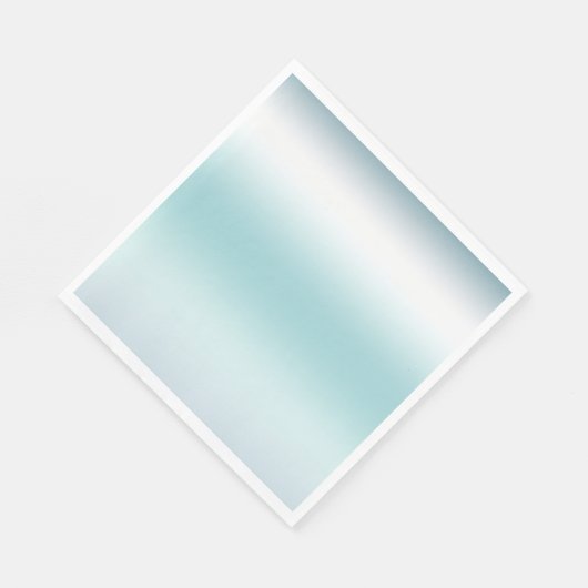 Serviette En Papier Plage Aqua Blue Ombre (Coin)