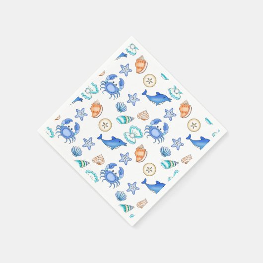 Serviette En Papier Plage Baby shower à thème ou fête d'anniversaire (Coin)