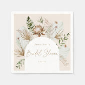 Serviette En Papier Plage bohème pampas herbe douche nuptiale (Devant)