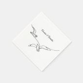 Serviette En Papier Plage côtière Mariage vacances d'été Fiançailles (Coin)