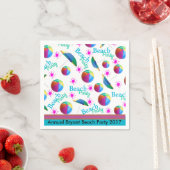 Serviette En Papier Plage customisée (En situation)