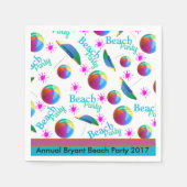 Serviette En Papier Plage customisée (Devant)