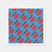 Serviette En Papier Plage de la fête d'anniversaire du crabe (Devant)