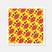 Serviette En Papier Plage de la fête d'anniversaire du crabe (Devant)