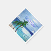 Serviette En Papier Plage de Noël côtier thème de la fête serviettes (Coin)
