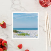 Serviette En Papier Plage de sable blanc Plage de Floride (En situation)