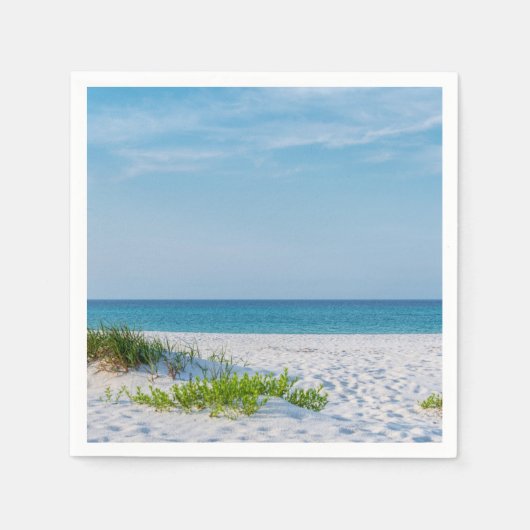 Serviette En Papier Plage de sable blanc Plage de Floride (Devant)