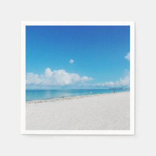 Serviette En Papier Plage de sable blanc tropicale