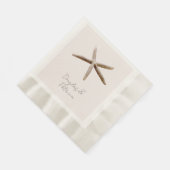 Serviette En Papier Plage de Starfish Blush Cream (Coin)