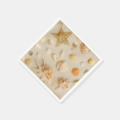 Serviette En Papier Plage de Starfish et Seashells (Coin)