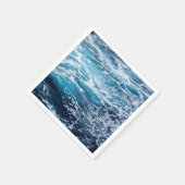 Serviette En Papier Plage d'été Waves Blue Ocean (Coin)