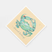 Serviette En Papier Plage du Crabe de Noël (Coin)