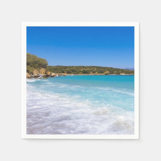 Serviette En Papier Plage exotique Île tropicale Paradis (Devant)
