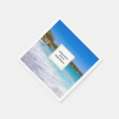 Serviette En Papier Plage exotique Île tropicale Paradis Anniversaire (Coin)