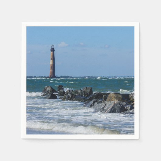 Serviette En Papier Plage Folly du phare de Morris (Devant)