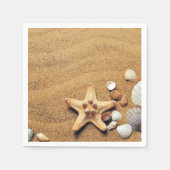 Serviette En Papier Plage Holiday Seashells (Devant)