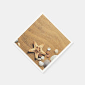 Serviette En Papier Plage Holiday Seashells (Coin)