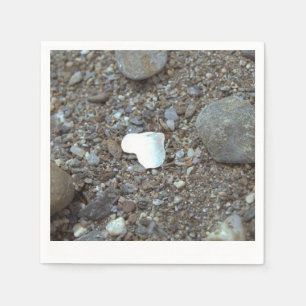 Serviette En Papier Plage Mariage Argent Papier Coeur Napkins