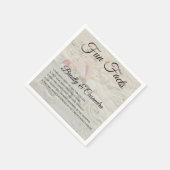 Serviette En Papier Plage moderne tropicale Mariage Fun Fact Naples (Coin)