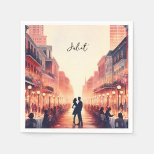 Serviette En Papier Plage Océan Été Enterrement de Vie de Jeune Fille 