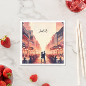 Serviette En Papier Plage Océan Été Fête de Mariage La Nouvelle-Orléan (En situation)