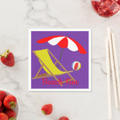 Serviette En Papier Plage papier amusant serviettes (En situation)