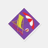 Serviette En Papier Plage papier amusant serviettes (Coin)