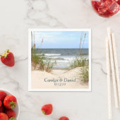 Serviette En Papier Plage Personnalisé Napkins (En situation)