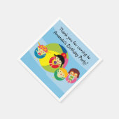 Serviette En Papier Plage Personnalisé Piscine Fête Anniversaire Papie (Coin)