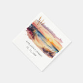 Serviette En Papier Plage Rustique Sunset (Coin)