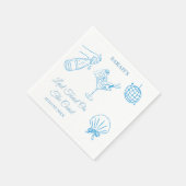 Serviette En Papier Plage Thème Bachelorette Week-end Party Napkins (Coin)