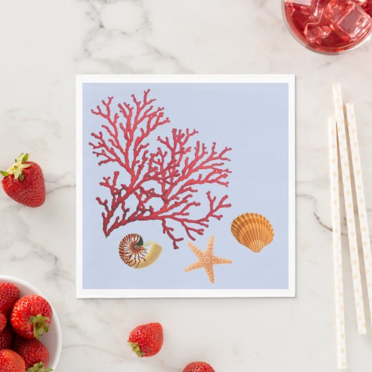 Serviette En Papier Plage thème de la fête serviettes (En situation)