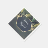 Serviette En Papier Plage Tropical Palms (Coin)