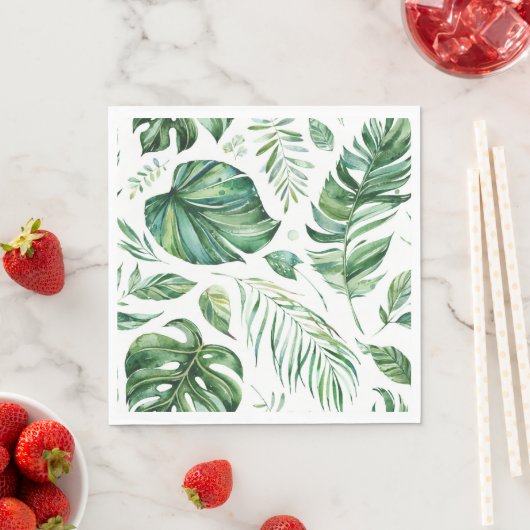 Serviette En Papier Plage tropicale (En situation)